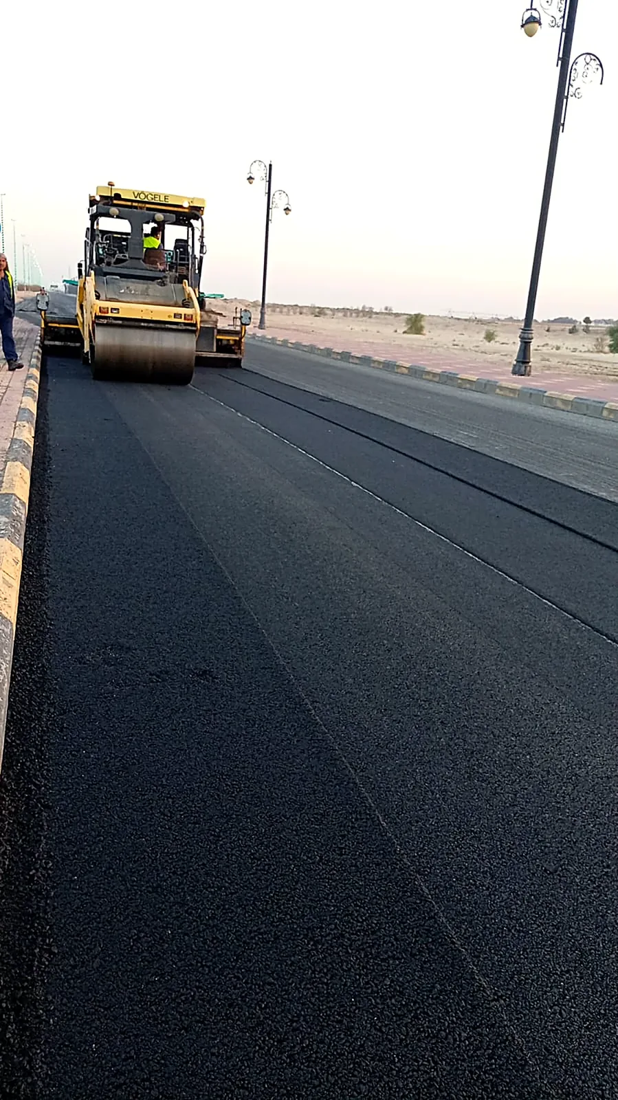 صورة من مشروع صيانة طرق مخططات الغيل بظهران الجنوب